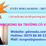 Xét Tuyển Cao Đẳng, Trung Cấp Nghề Hệ Chính Quy Tại Hà Nội 03