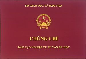 Chứng chỉ tư vấn du học